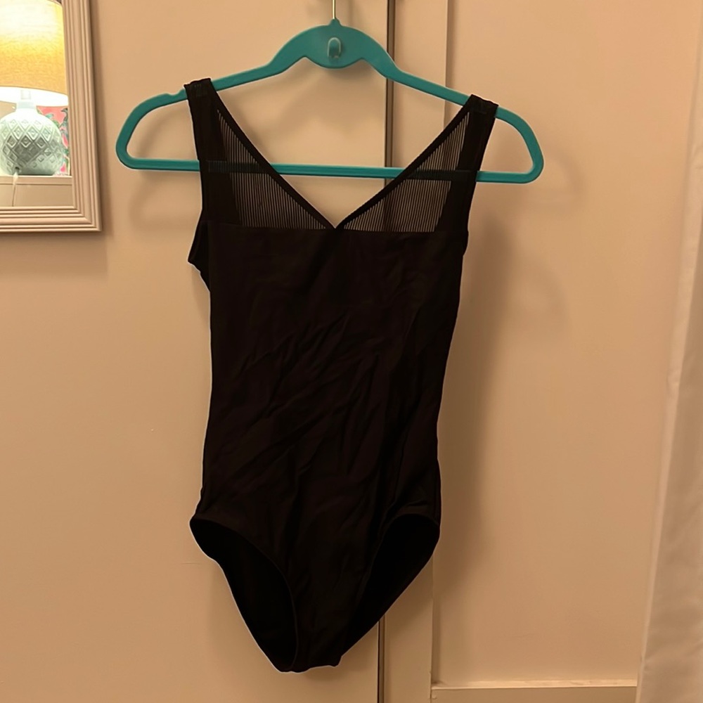 Wear Moi Black V neck leotard